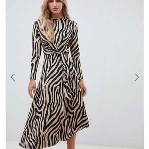 Tie Waist Maxi in Animal Print